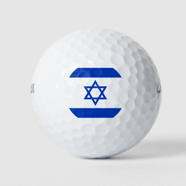 Balles De Golf Drapeau d'Israël (Devant)