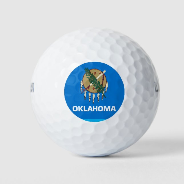 BALLES DE GOLF DRAPEAU D'OKLAHOMA (Devant)