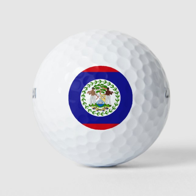 Balles De Golf Drapeau du Belize (Devant)