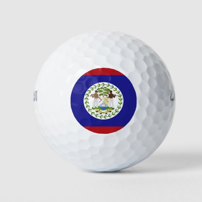 Balles De Golf Drapeau du Belize (Devant)