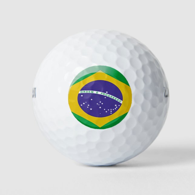 Balles De Golf Drapeau du Brésil (Devant)