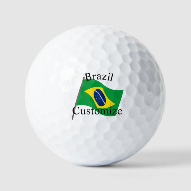 Balles De Golf Drapeau du Brésil Thunder_Cove (Recto)