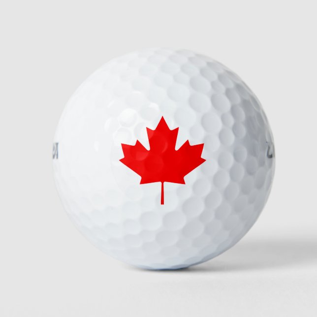 Balles De Golf Drapeau du Canada (Devant)