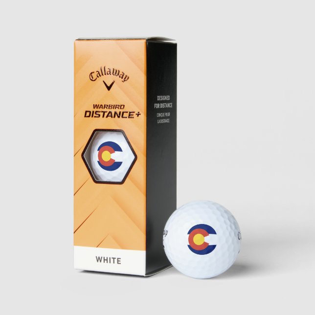 Balles De Golf Drapeau du Colorado (Emballage)
