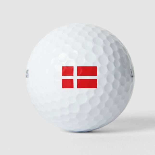 Balles De Golf Drapeau du Danemark (Devant)