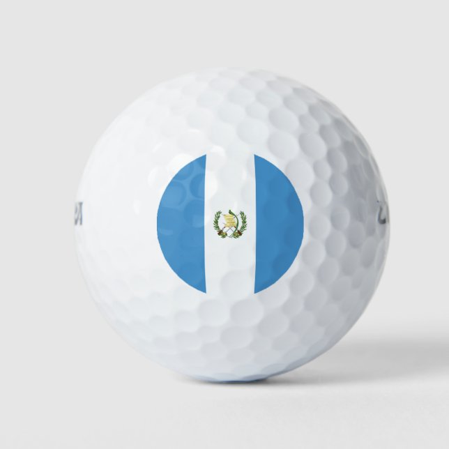 Balles De Golf Drapeau du Guatemala (Devant)