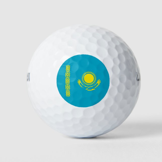 Balles De Golf Drapeau du Kazakhstan (Devant)