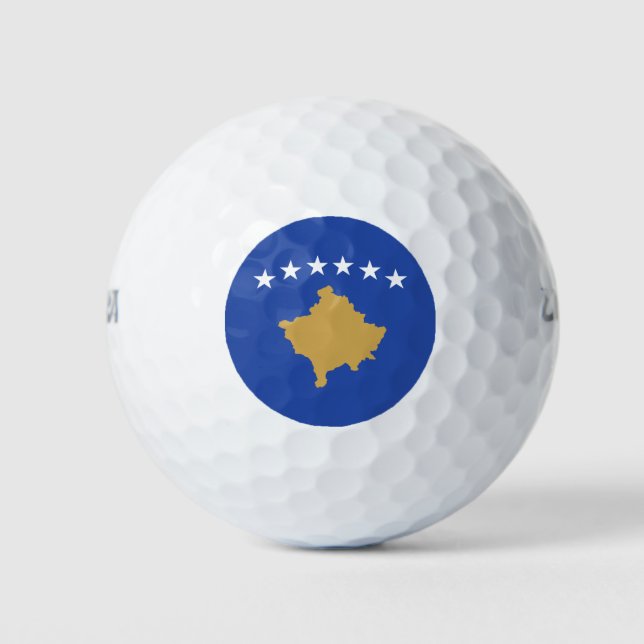 Balles De Golf Drapeau du Kosovo (Devant)