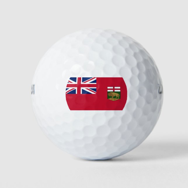 Balles De Golf Drapeau du Manitoba (Devant)