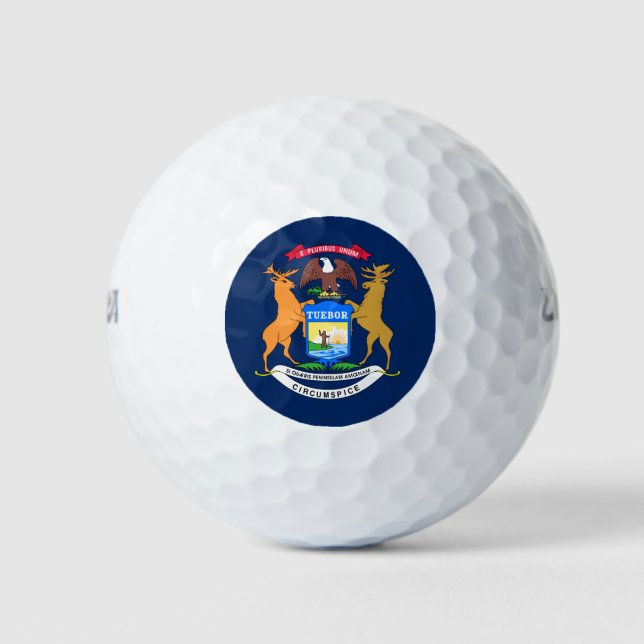 Balles De Golf Drapeau du Michigan (Devant)