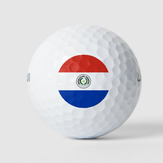 Balles De Golf Drapeau du Paraguay (Devant)