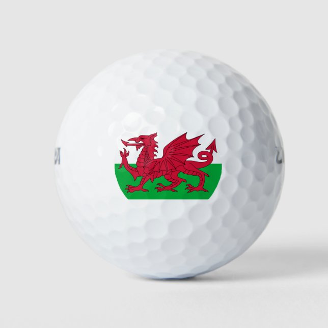 Balles De Golf drapeau du pays de galles (Devant)