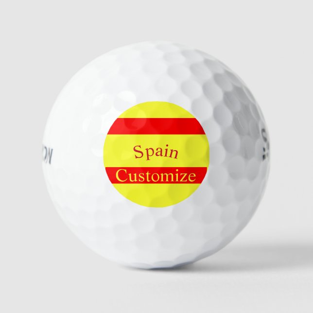 Balles De Golf Drapeau du pays Espagne Thunder_Cove (Recto)