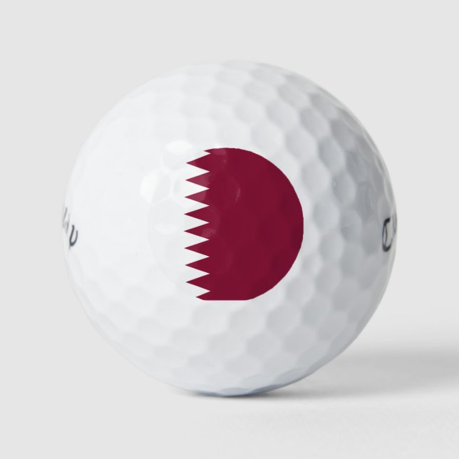 Balles De Golf Drapeau du Qatar (Devant)