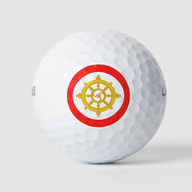 Balles De Golf Drapeau du Royaume de Sikkim (Devant)