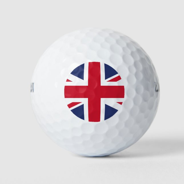 Balles De Golf Drapeau du Royaume-Uni (Devant)