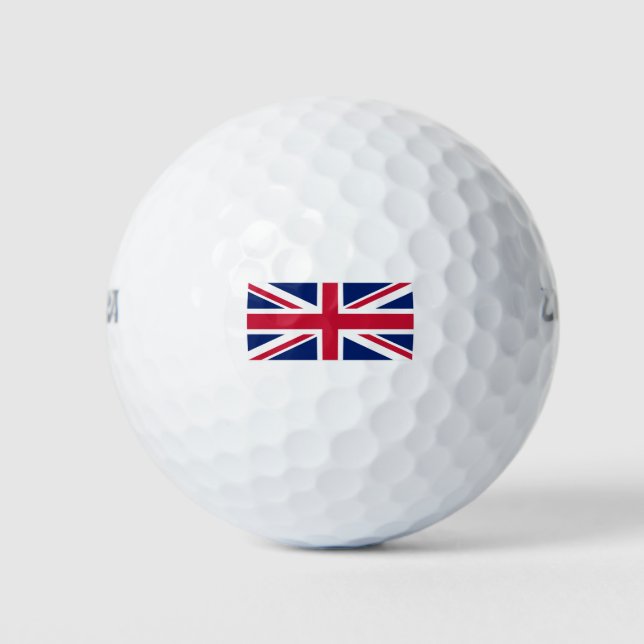 Balles De Golf Drapeau du Royaume-Uni (Devant)