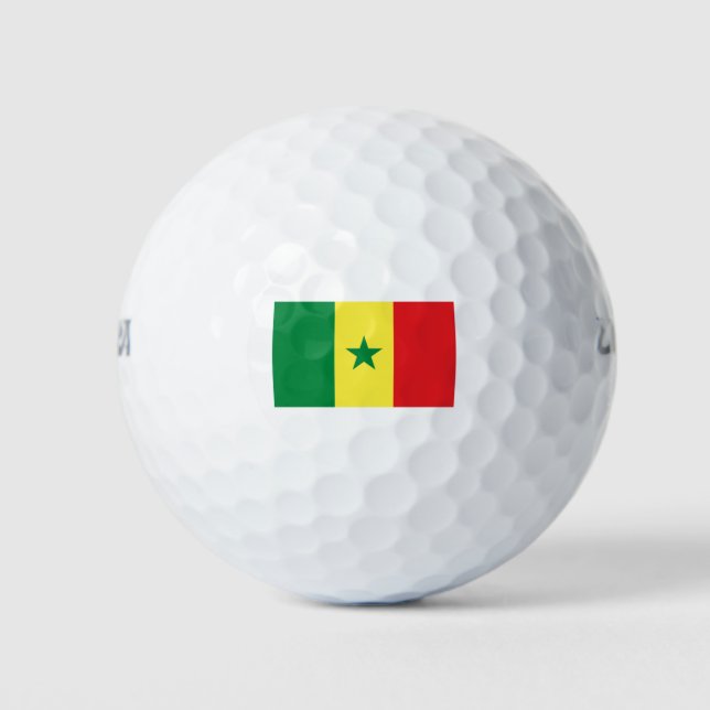 Balles De Golf Drapeau du Sénégal (Devant)