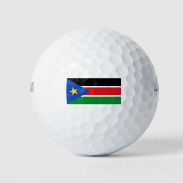 Balles De Golf Drapeau du Soudan du Sud (Afrique) (Devant)