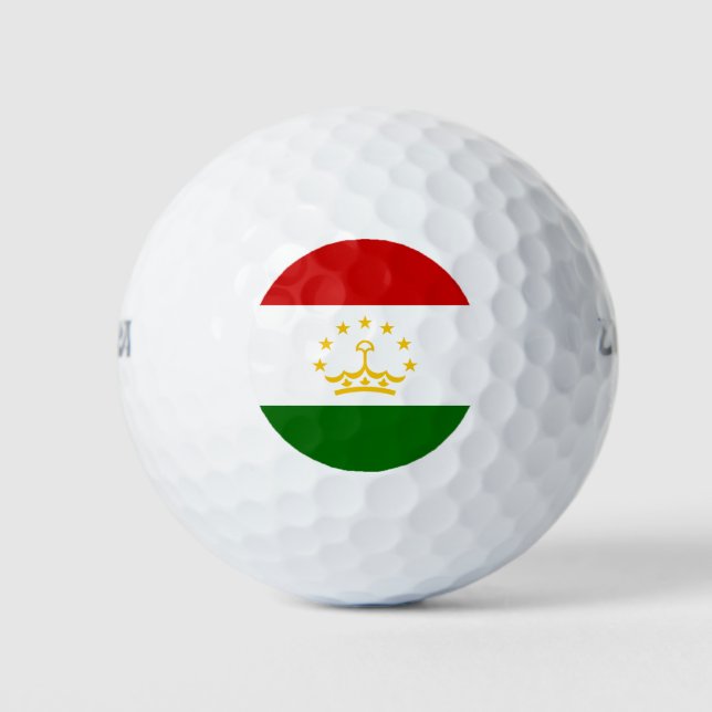 Balles De Golf Drapeau du Tadjikistan (Devant)