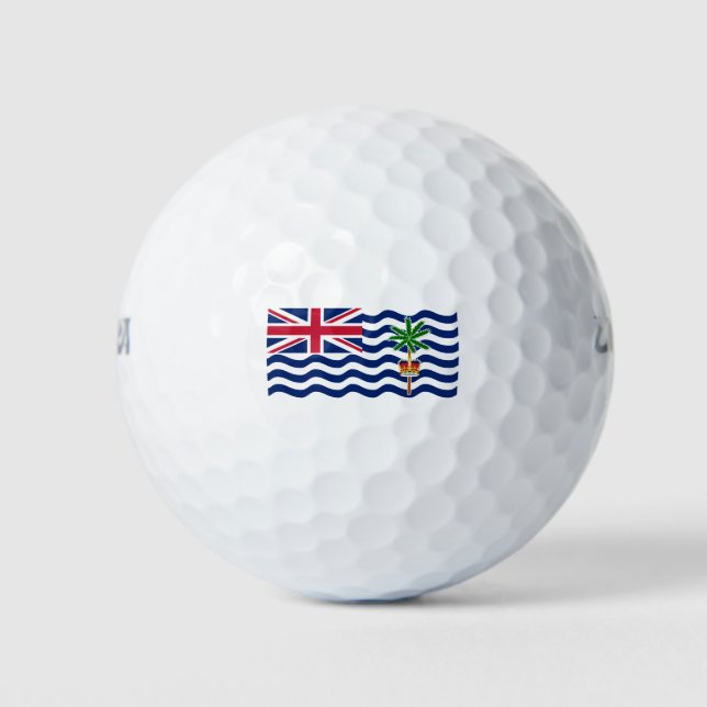 Balles De Golf Drapeau du Territoire britannique de l'océan Indie (Devant)