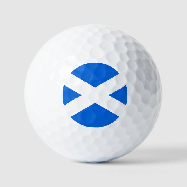 Balles De Golf Drapeau écossais va gbcnt (Recto)
