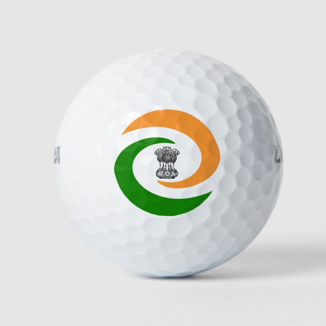 Balles De Golf Drapeau en spirale indienne (Devant)