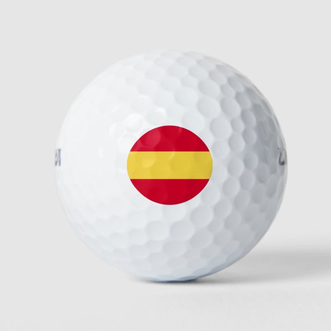 Balles De Golf Drapeau Espagne (Devant)