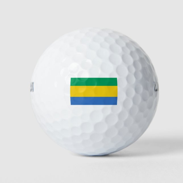 Balles De Golf Drapeau Gabon (Devant)