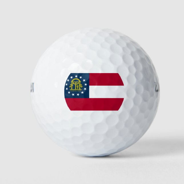 BALLES DE GOLF DRAPEAU GÉORGIEN (Devant)