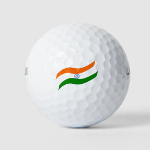Balles De Golf Drapeau indien ondulant