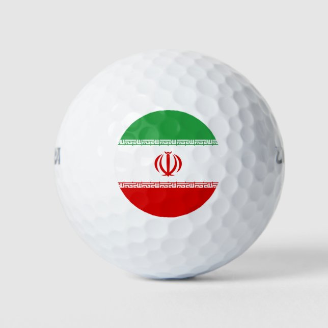 Balles De Golf Drapeau Iran (Devant)