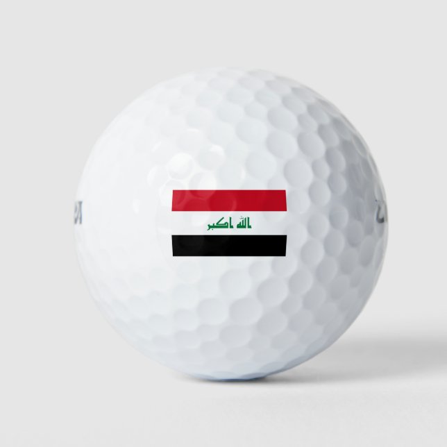 Balles De Golf Drapeau Iraq (Devant)