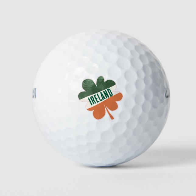 Balles De Golf Drapeau Irlandais (Devant)