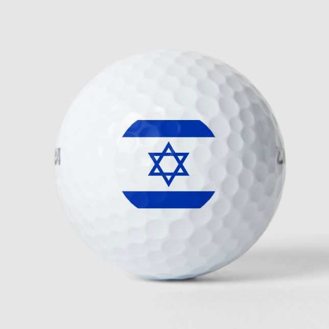Balles De Golf Drapeau Israël (Devant)