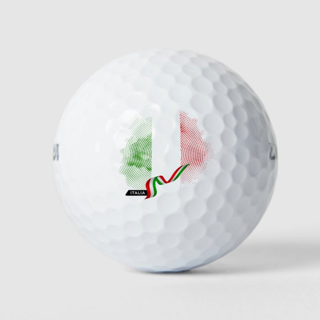 Balles De Golf Drapeau italien (Devant)