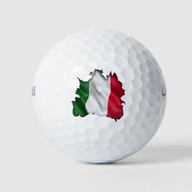 Balles De Golf Drapeau italien en dessous (Devant)