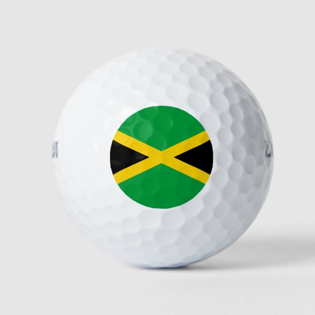 Balles De Golf Drapeau jamaïcain (Devant)