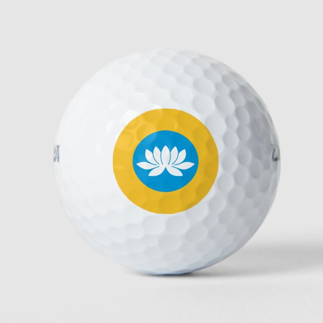 Balles De Golf Drapeau Kalmykia (Devant)