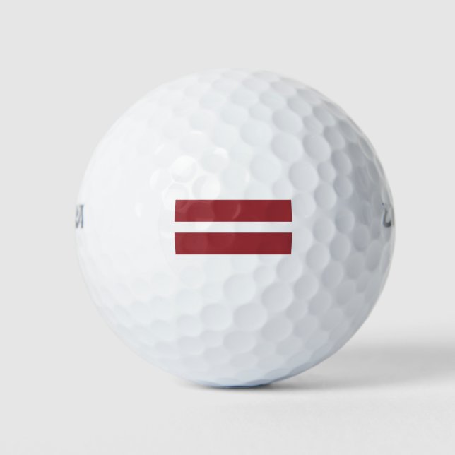 Balles De Golf Drapeau Lettonie (Devant)