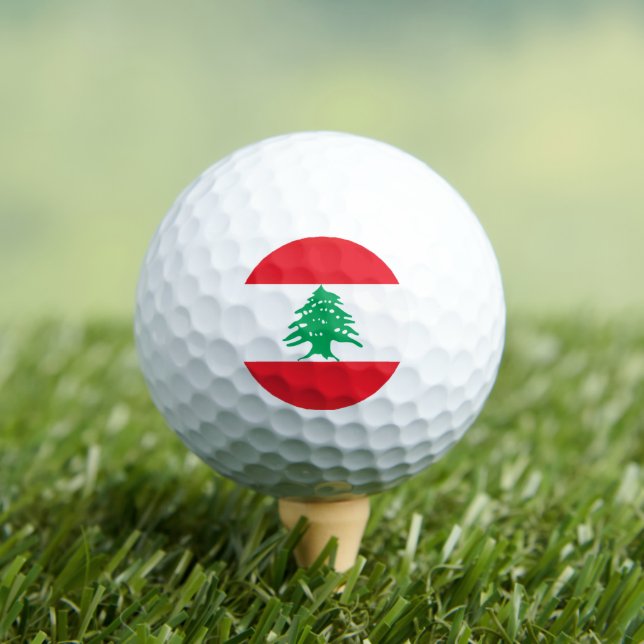 Balles De Golf Drapeau libanais, Drapeau du Liban (T-shirt Insitu)