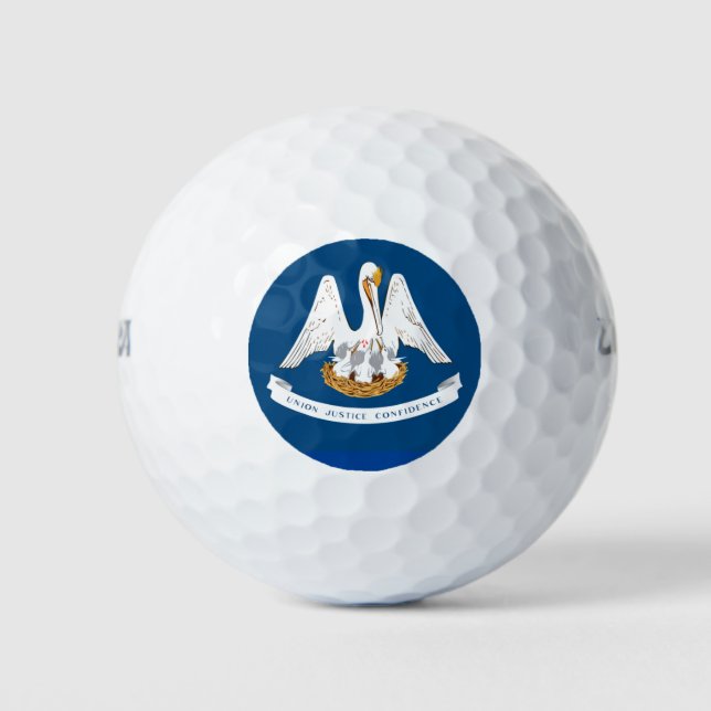 BALLES DE GOLF DRAPEAU LOUISIANA (Devant)