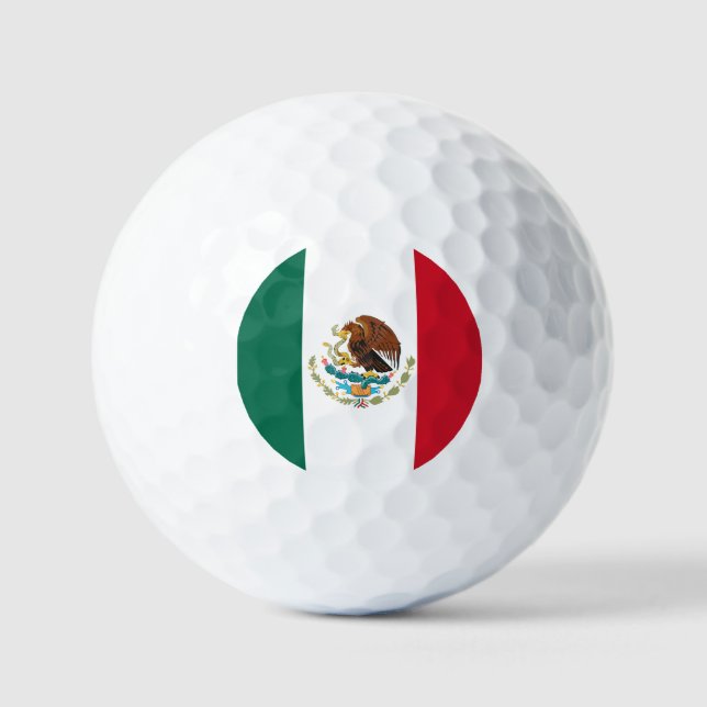 Balles De Golf Drapeau mexicain (Recto)