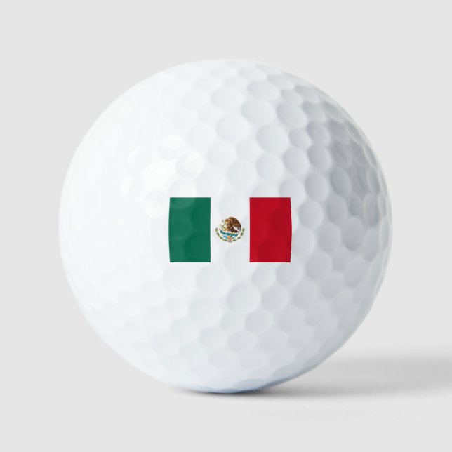 Balles De Golf Drapeau mexicain (Recto)
