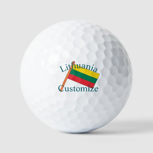 Balles De Golf Drapeau national de la Lituanie Thunder_Cove (Recto)