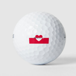 Balles De Golf Drapeau national de Pologne - Polska - Rzeczpospol