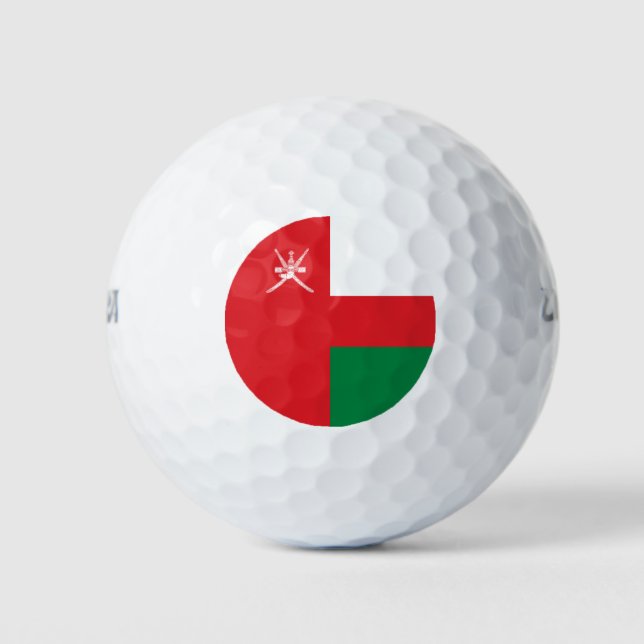 Balles De Golf Drapeau Oman (Devant)