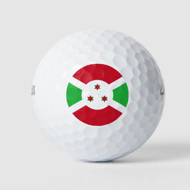 Balles De Golf Drapeau patriotique du Burundi (Devant)