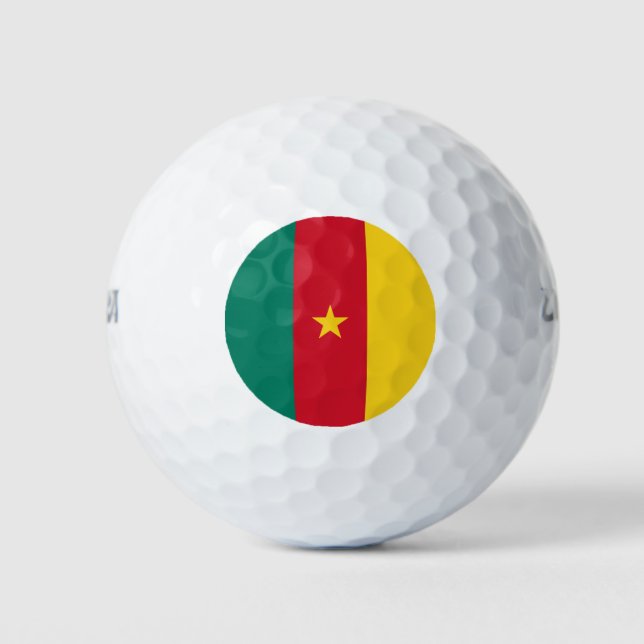 Balles De Golf Drapeau patriotique du Cameroun (Devant)