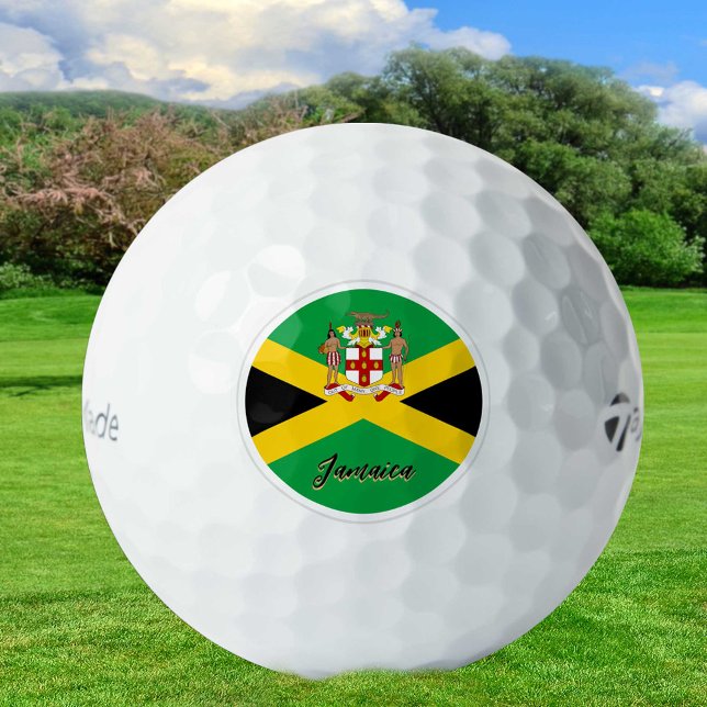 Balles De Golf Drapeau patriotique jamaïcain Balls de golf, Jamaï (Créateur téléchargé)